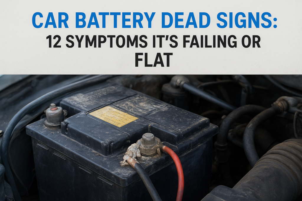 Car Battery Dead Signs: 12 Symptoms It’s Failing or Flat