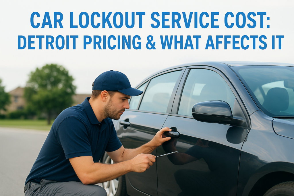 Car Lockout Service Cost: Detroit Pricing & What Affects It