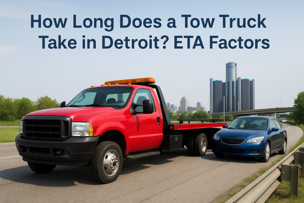 How Long Does a Tow Truck Take in Detroit? ETA Factors