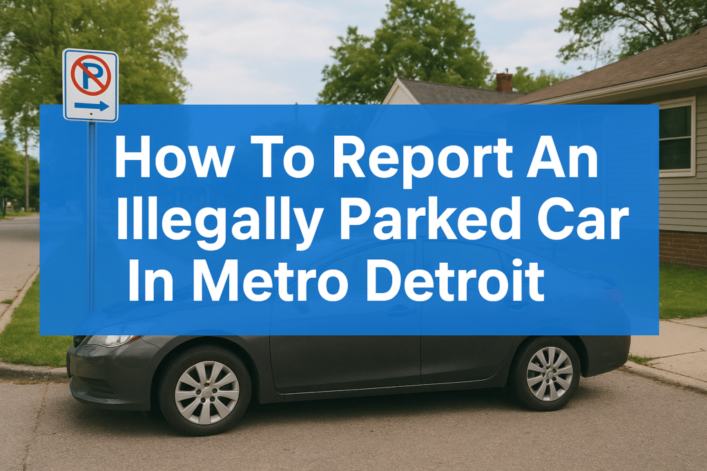 How To Report An Illegally Parked Car In Metro Detroit