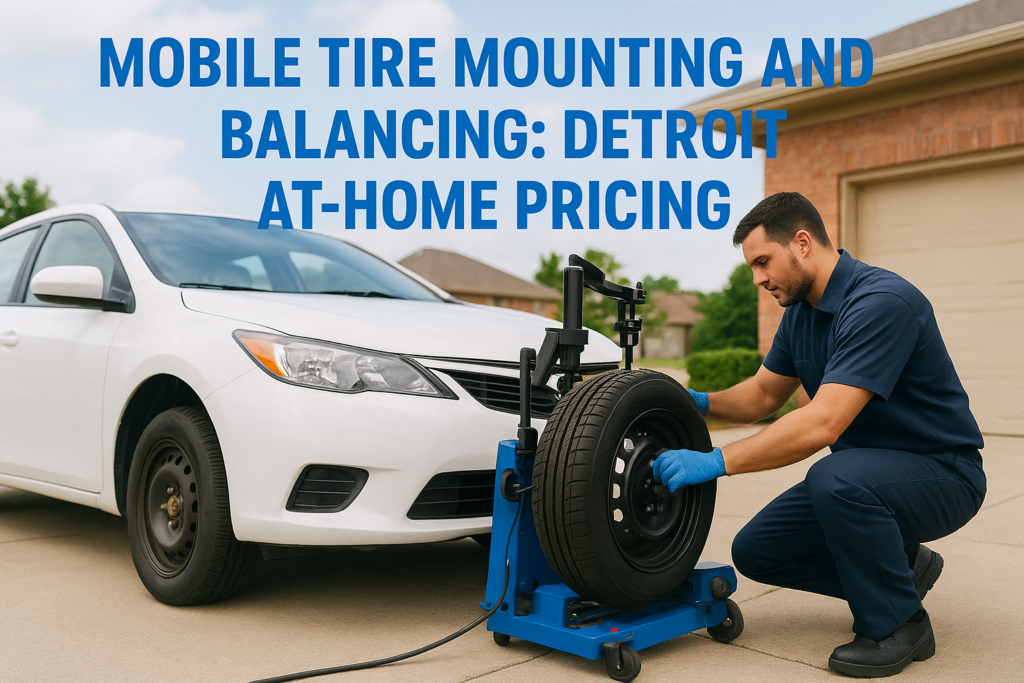 Mobile Tire Mounting And Balancing: Detroit At-Home Pricing
