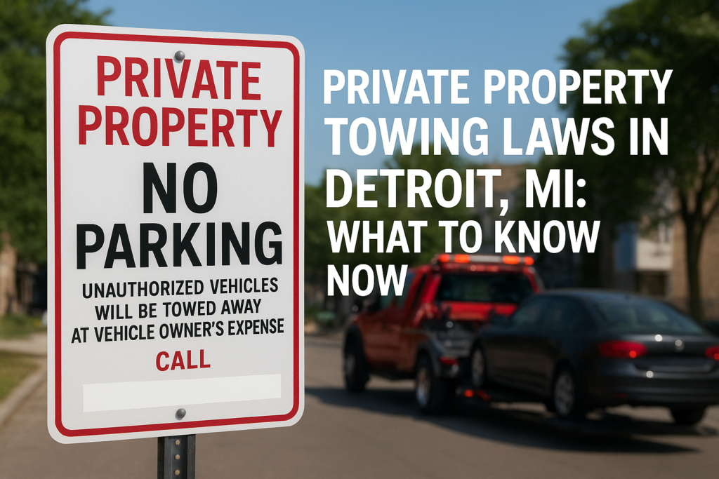 Private Property Towing Laws In Detroit, MI: What To Know Now