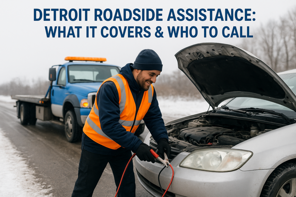 Detroit Roadside Assistance: What It Covers & Who to Call Detroit Roadside Assistance: What It Covers & Who to Call
