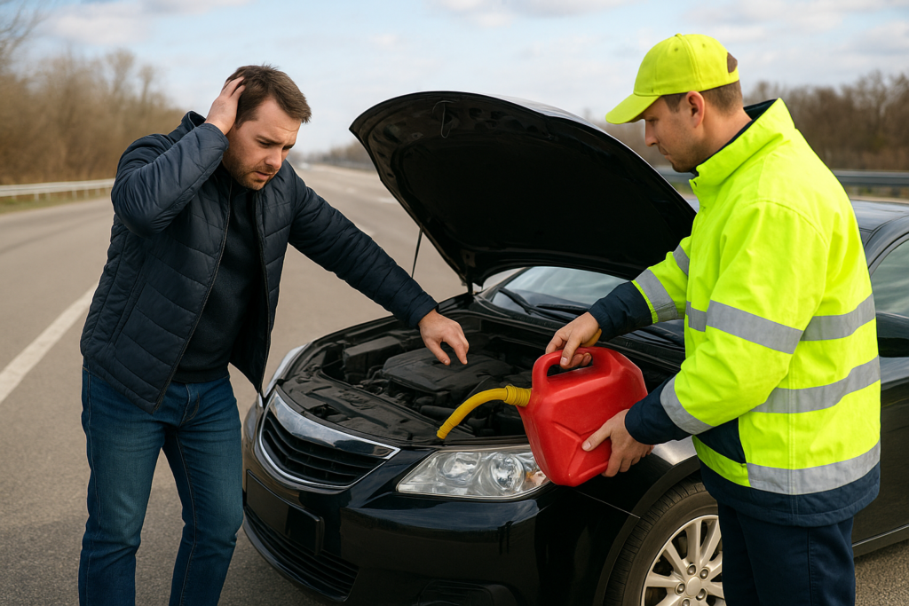 Does Roadside Assistance Bring Gas? What Detroit Drivers Get