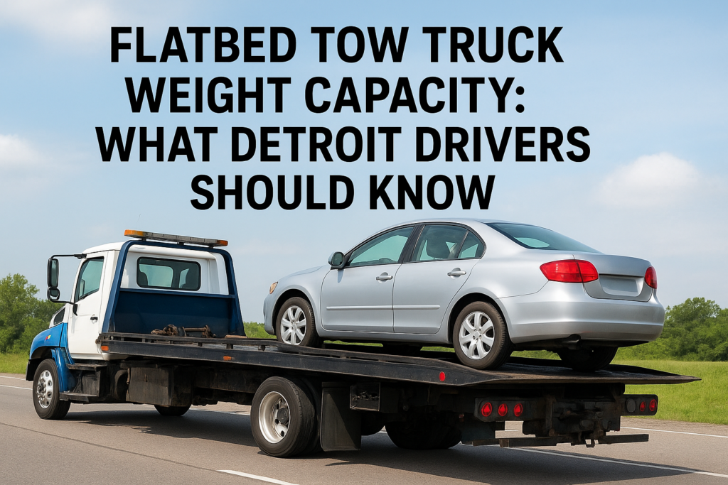Flatbed Tow Truck Weight Capacity: What Detroit Drivers Should Know Flatbed Tow Truck Weight Capacity: What Detroit Drivers Should Know
