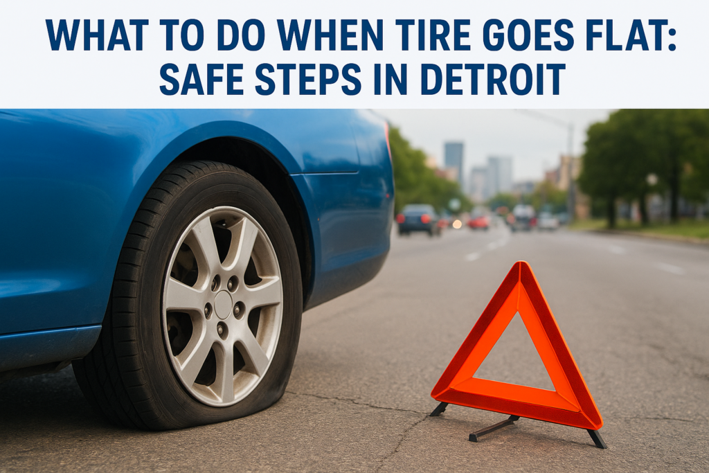 What To Do When Tire Goes Flat: Safe Steps In Detroit
