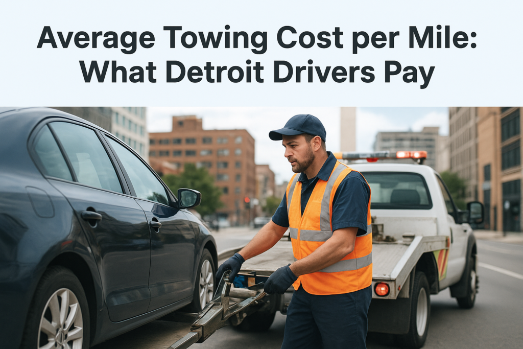 Average Towing Cost per Mile: What Detroit Drivers Pay Average Towing Cost per Mile: What Detroit Drivers Pay