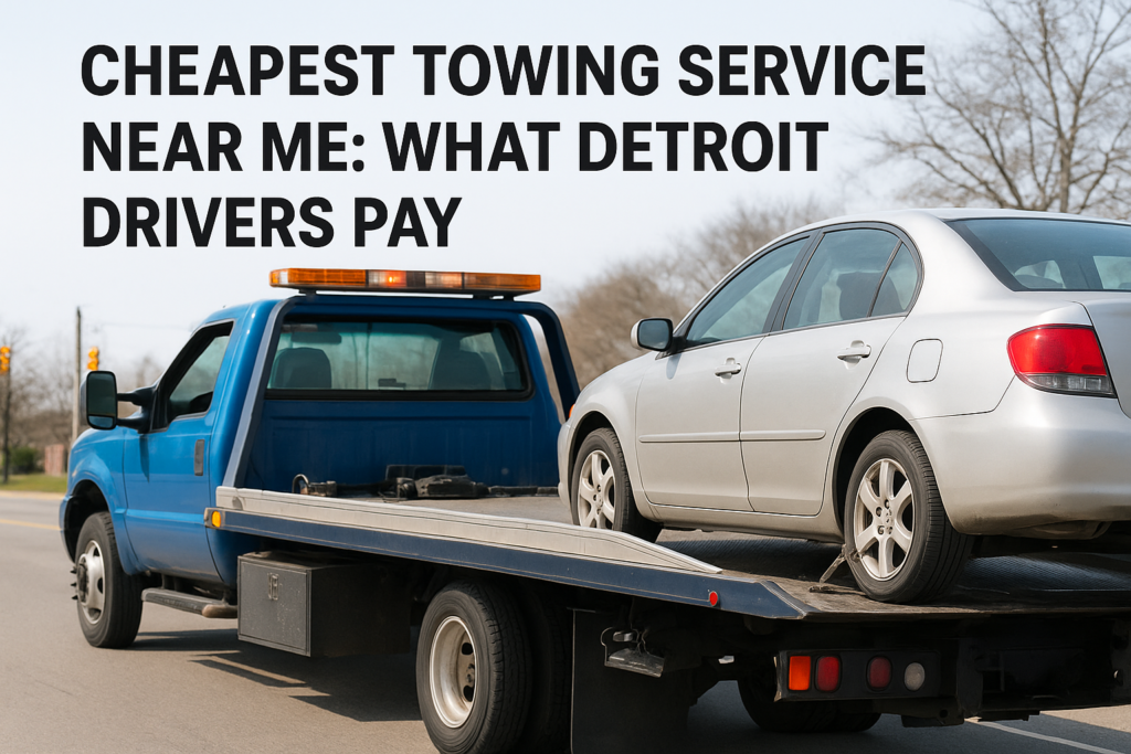 Cheapest Towing Service near Me: What Detroit Drivers Pay