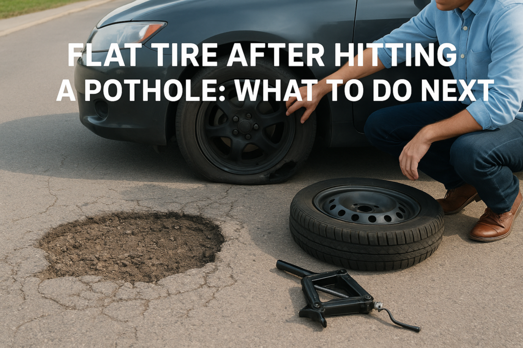 Flat Tire After Hitting a Pothole: What to Do Next Flat Tire After Hitting a Pothole: What to Do Next