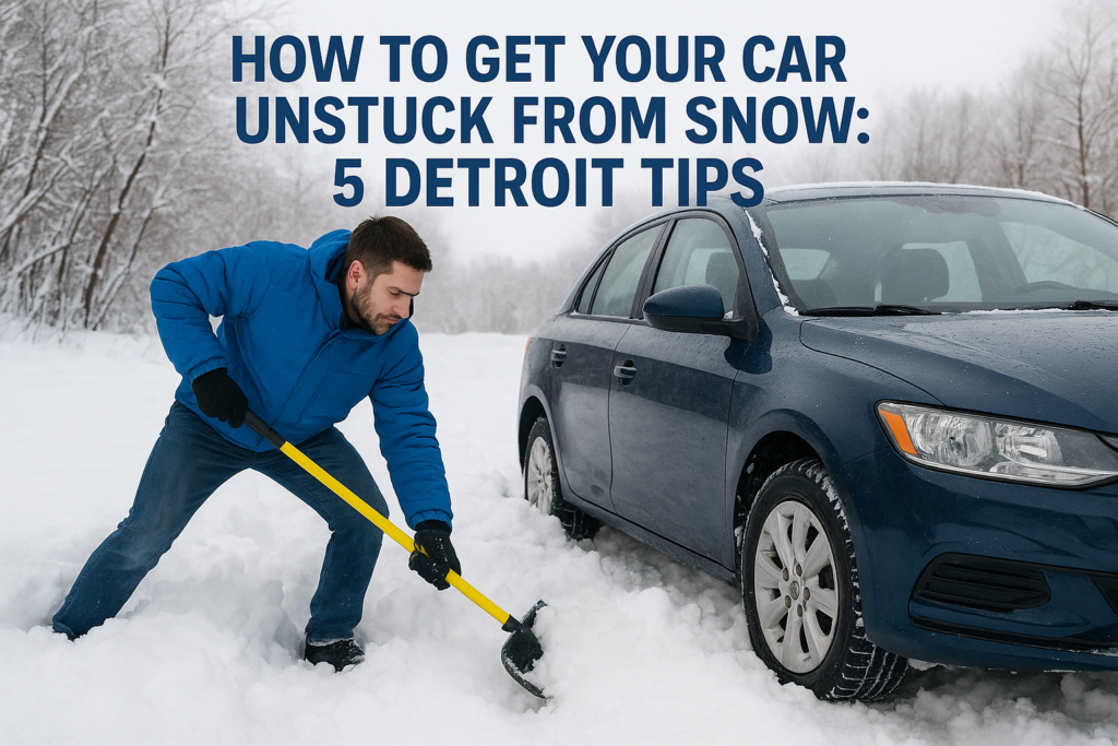 How to Get Your Car Unstuck From Snow: 5 Detroit Tips
