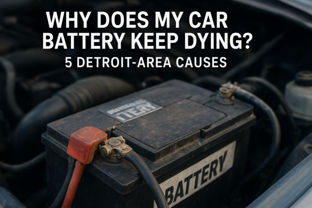 Why Does My Car Battery Keep Dying? 5 Detroit-Area Causes