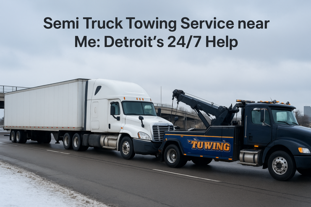 Semi Truck Towing Service near Me: Detroit's 24/7 Help Semi Truck Towing Service near Me: Detroit's 24/7 Help
