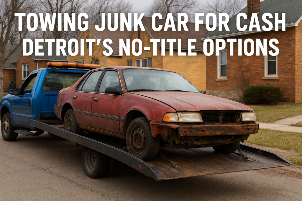 Towing Junk Car for Cash: Detroit's No-Title Options Towing Junk Car for Cash: Detroit's No-Title Options