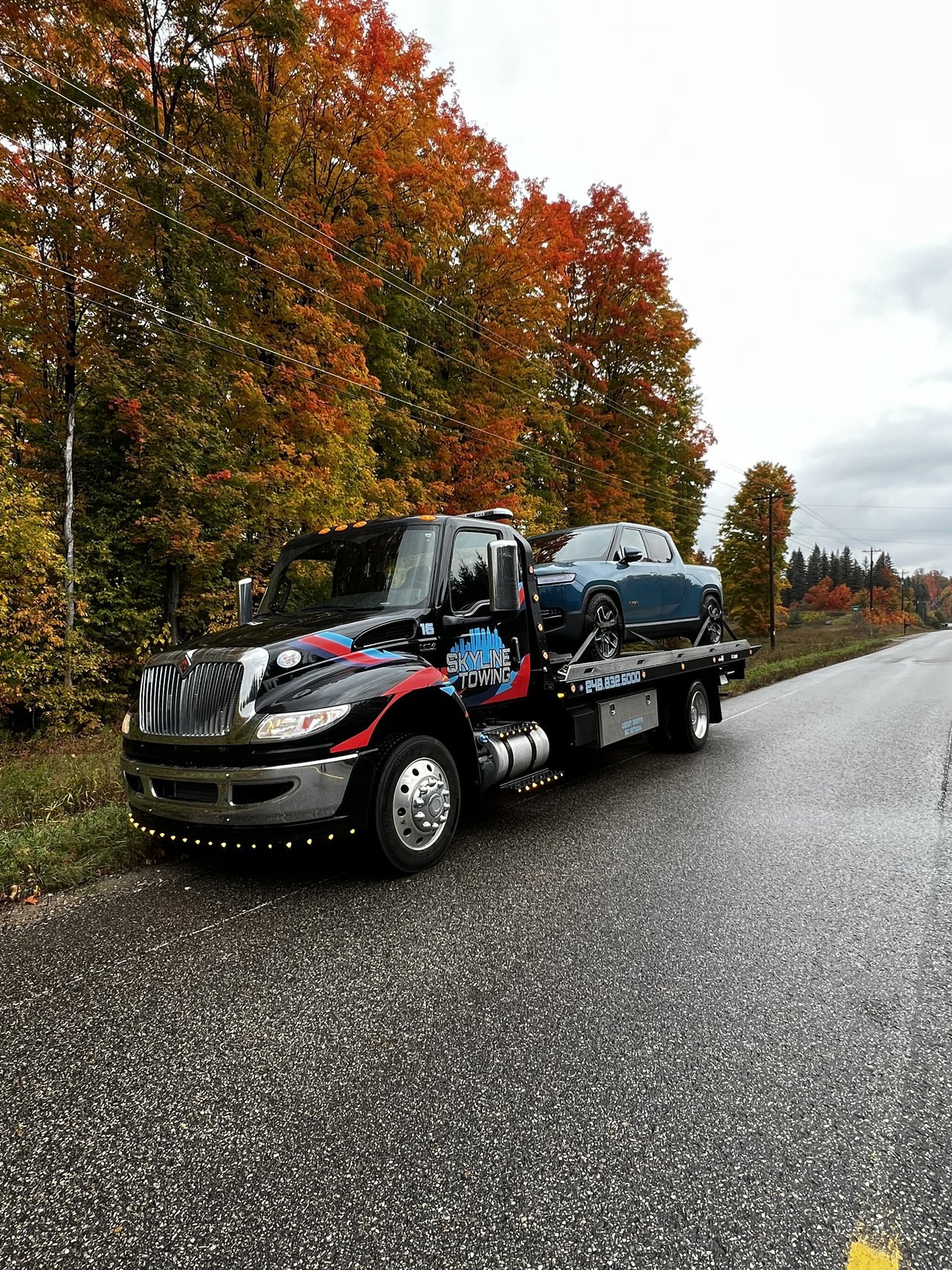 Electric pickup on a Skyline flatbed